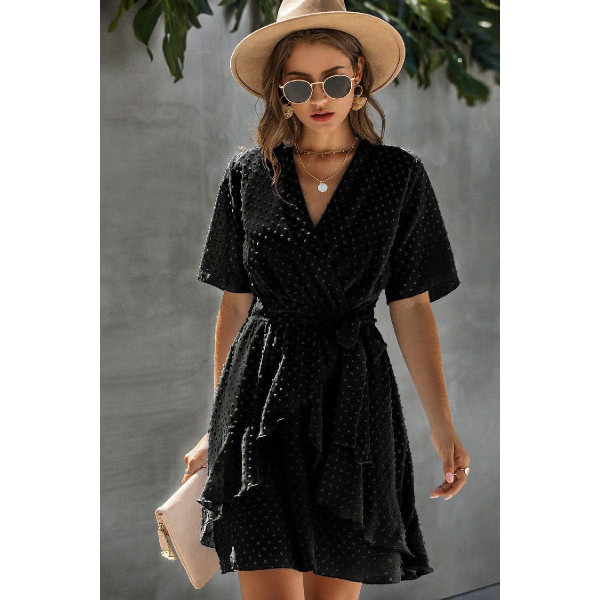 Women's Ruffle Romance Wrap Dress product image
