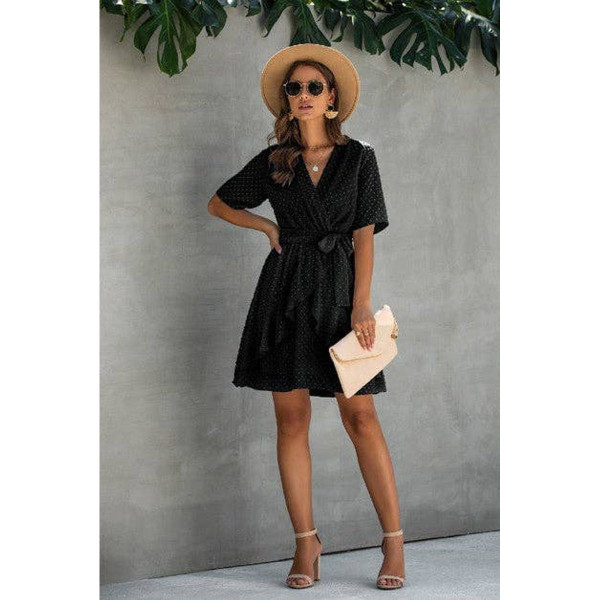 Women's Ruffle Romance Wrap Dress product image