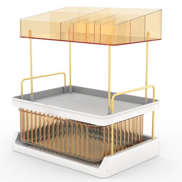 3-Tier Transparent Vanity Storage Organizer product image