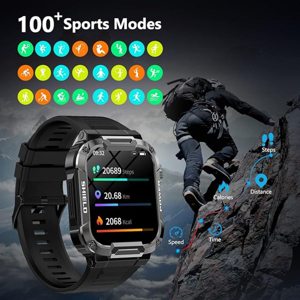 Waterproof Smart Watch with Bluetooth Calling and 100+ Modes product image