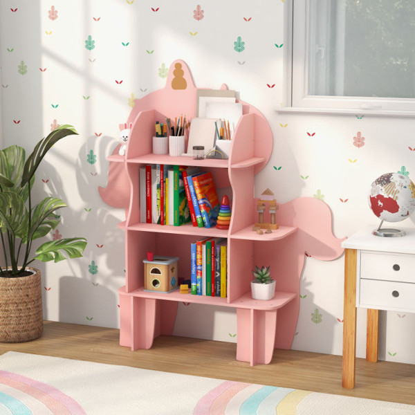 Child's 3-Shelf Unicorn Bookcase and Toy Storage  product image