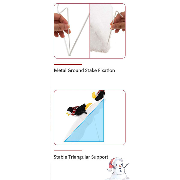 4-Foot Christmas Penguin Ice Skating Décor with Snowy Slide product image 4-Foot Christmas Penguin Ice Skating Décor with Snowy Slide product image