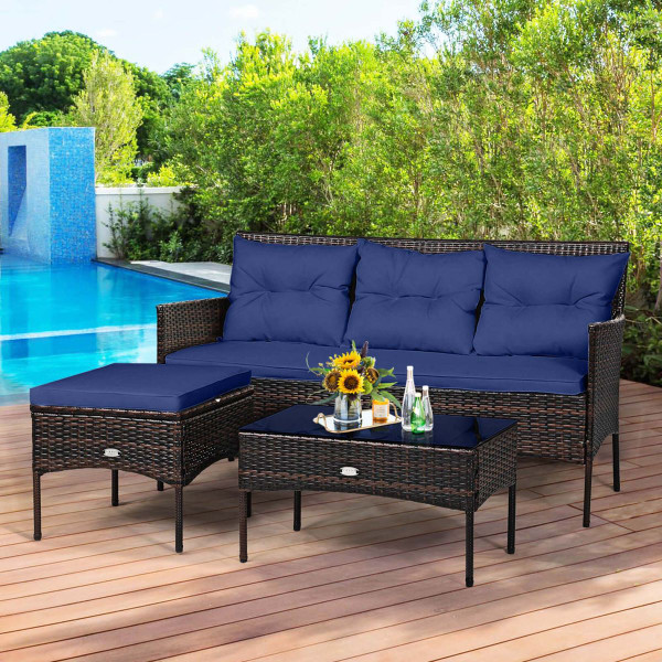 3-Piece  Patio Rattan Furniture Set  product image