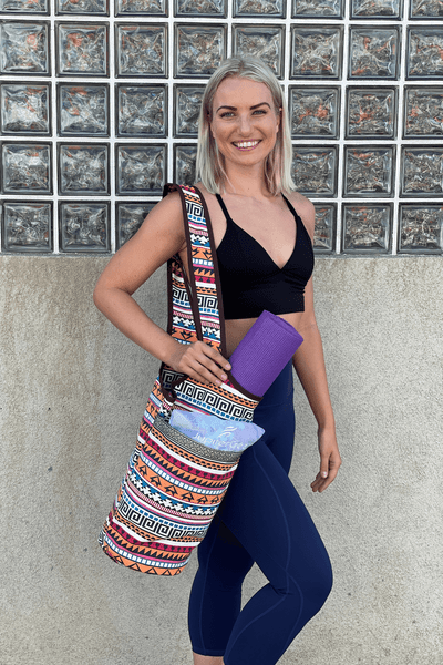 Yoga Mat Carrying Tote Bag with Large Pockets product image