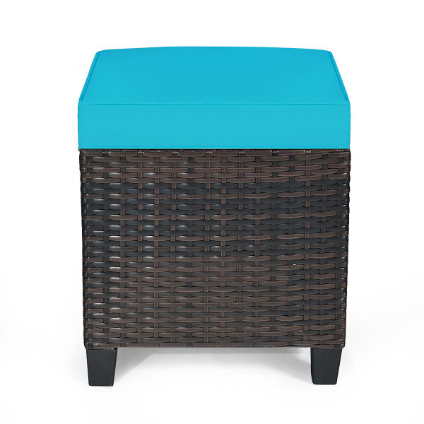 Rattan Cushioned Ottoman (2-Pack) product image