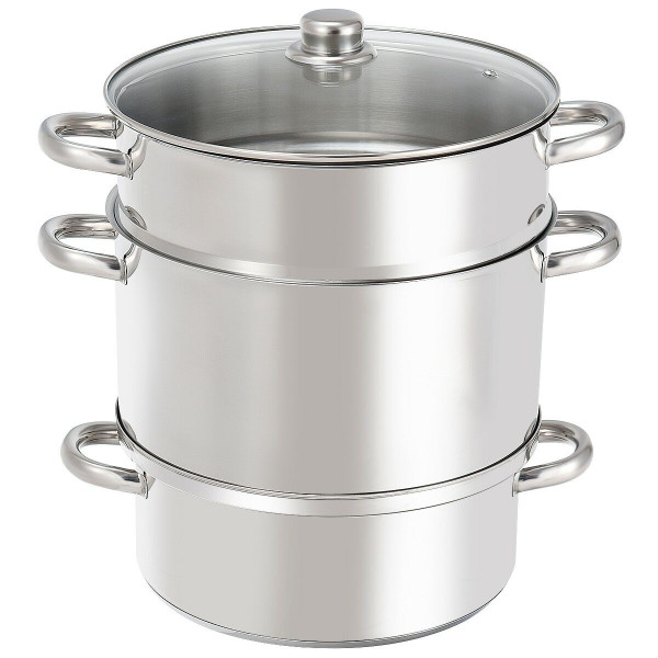 11-Quart Stainless Steel Fruit Juicer Steamer product image