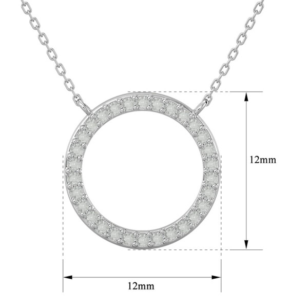 18-Inch 1/4-Carat Diamond Circle Necklace product image