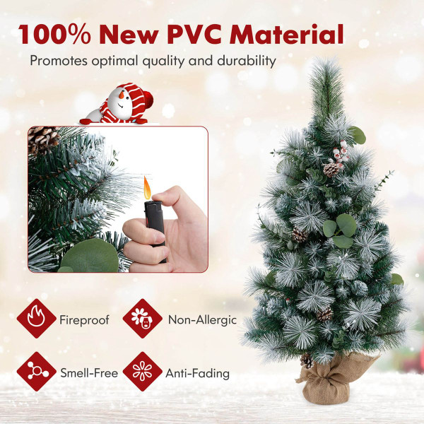 3-Foot Artificial Christmas Tree with 98 Branch Tips (1 or 2-Pack) product image