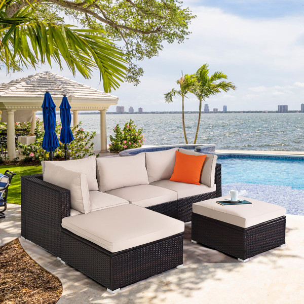Rattan Patio Furniture Set (5-Pieces) product image