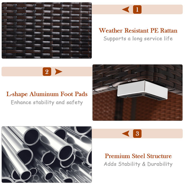 Rattan Patio Furniture Set (5-Pieces) product image