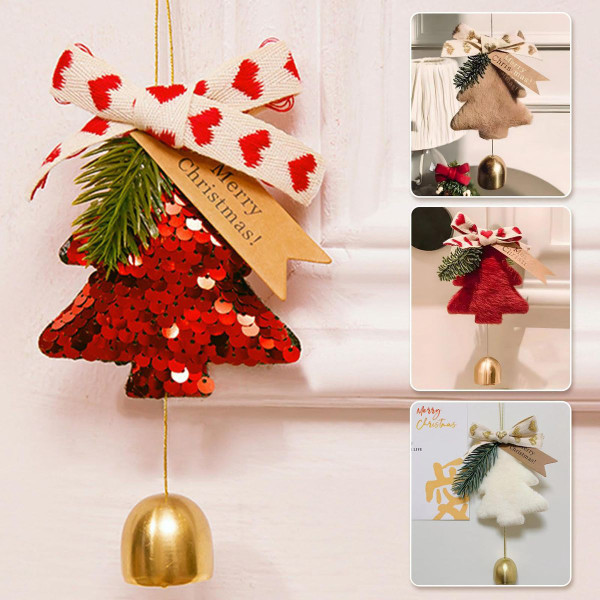 Christmas Tree Ornament with Star Bell, 4 ct. product image