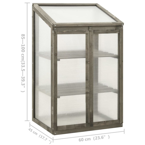 Greenhouse 23.6"x17.7"x39.4" Firwood product image