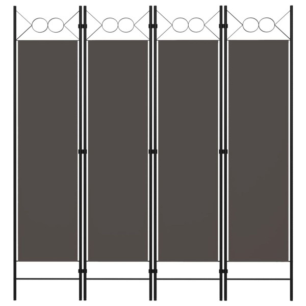 4-Panel Room Divider Anthracite 63"x70.9" product image