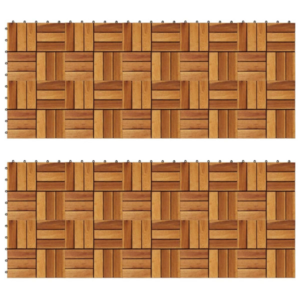 Decking Tiles 11.8"x11.8" Acacia Set of 20 product image