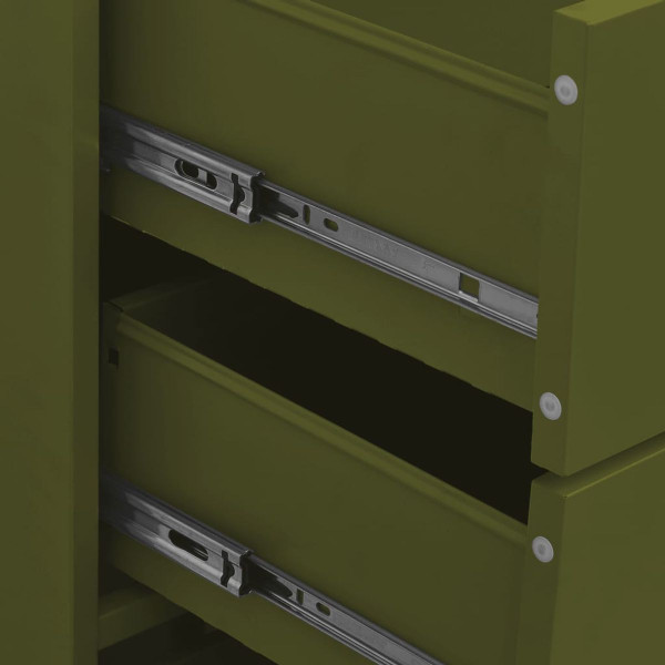 Chest of Drawers Olive Green 31.5"x13.8"x40" Steel product image