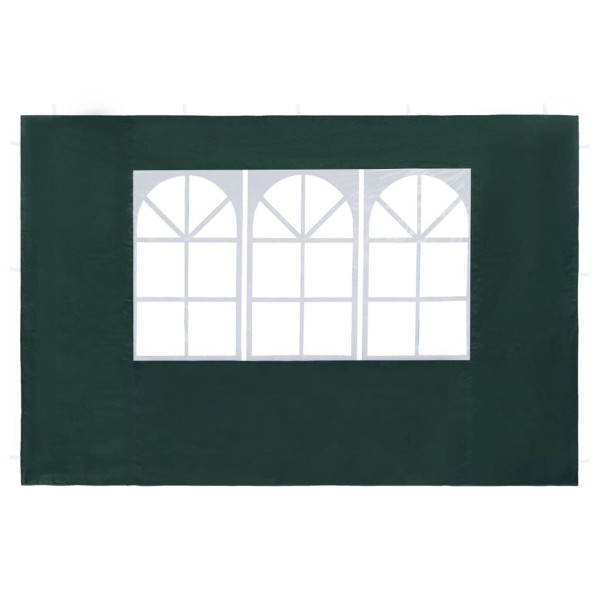 Party Tent Sidewall 2 pcs with Window PE Green product image