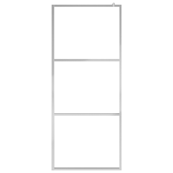 Walk-in Shower Wall with Whole Frosted ESG Glass 45.3"x76.8" product image