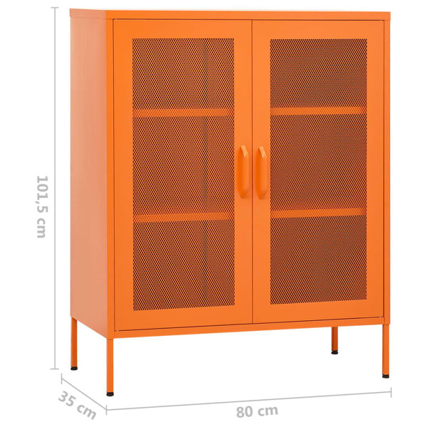 Storage Cabinet Orange 31.5"x13.8"x40" Steel product image