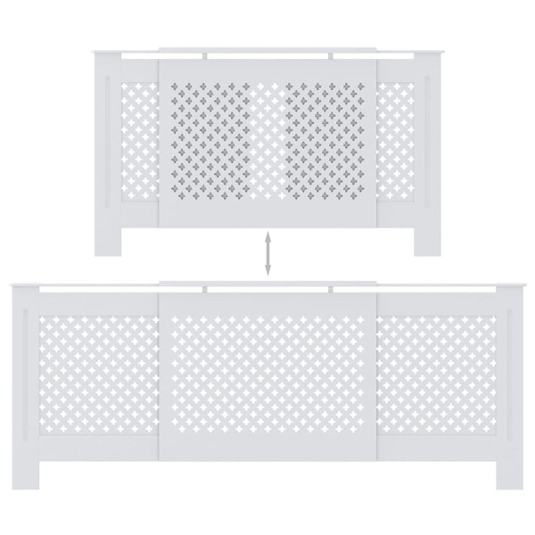 MDF Radiator Cover White 80.7" product image