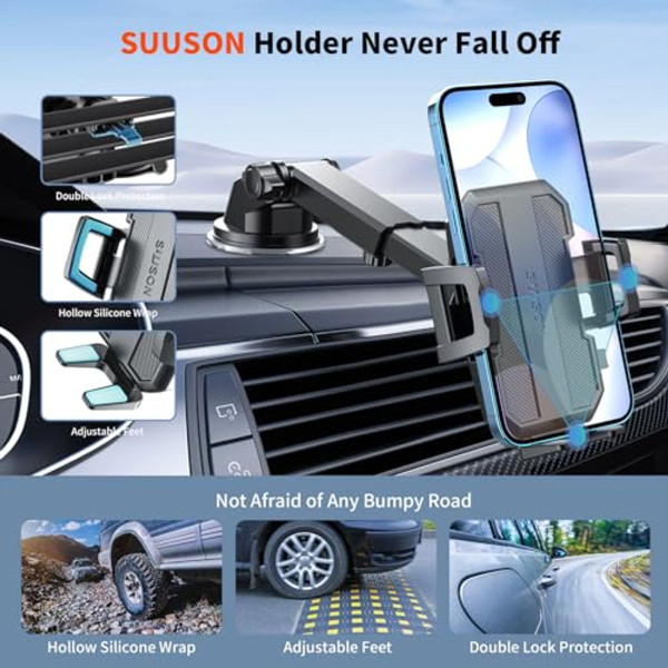 Upgraded 3-in-1 Car Phone Holder Mount product image