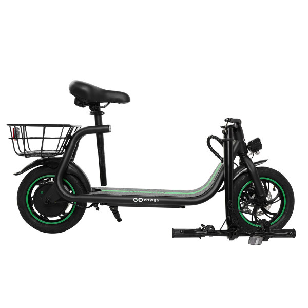 GoPowerBike GoFlow Electric Scooter with Rear Basket product image