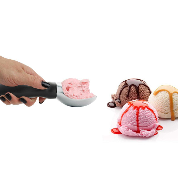 Premium Ice Cream Scooper with Comfortable Grip Handle (2-Pack) product image