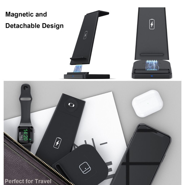 3-in-1 Fast Wireless Charging Stand for Phones, Apple Watch & AirPods product image