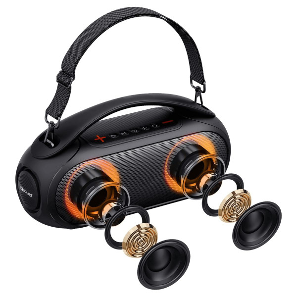 Supersonic Portable Water-Resistant BT Speaker with RGB Light Panel product image