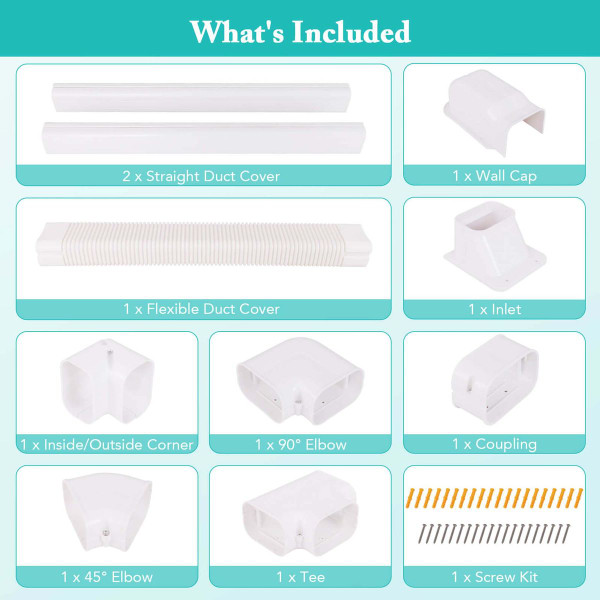 4-Inch-Wide Mini Decorative PVC Slim Line Cover Kit product image