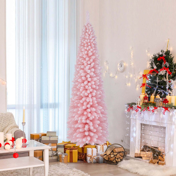 Artificial Pink Christmas Tree (5, 6, 7, or 8 ft) product image