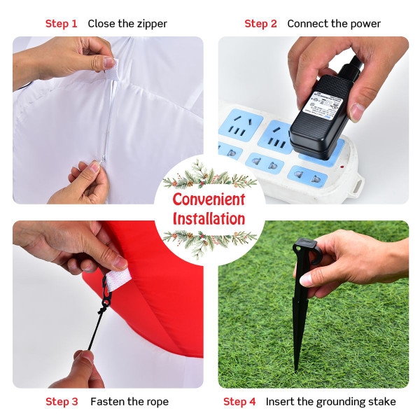 6ft Inflatable Snowmen Christmas Decoration product image