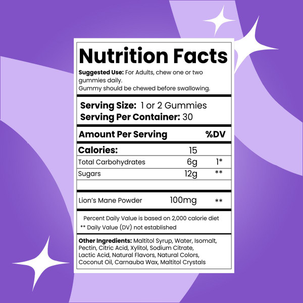 Dil Nutrition Lion's Mane or Ashwagandha Gummies product image