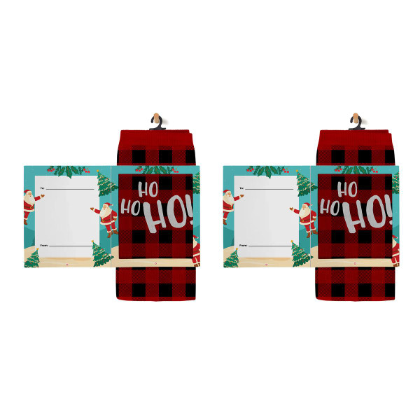 Greeting Card with Fun Crew Length Novelty Socks (2-Pack) product image