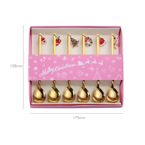 12-Piece Christmas-Themed Spoon and Fork Set product image