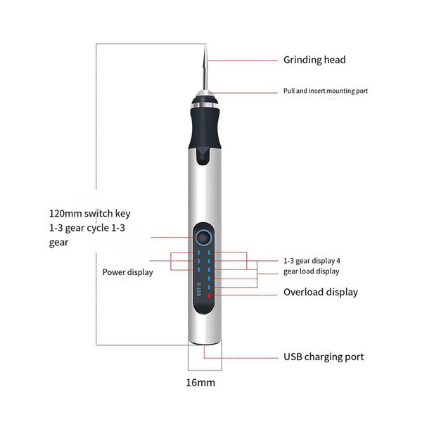 Rechargeable Customizer USB Engraving Pen product image