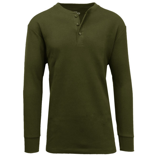 Men's Long Sleeve Henley Thermal Shirt (2-Pack) product image