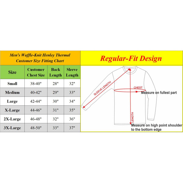 Men's Long Sleeve Henley Thermal Shirt (2-Pack) product image