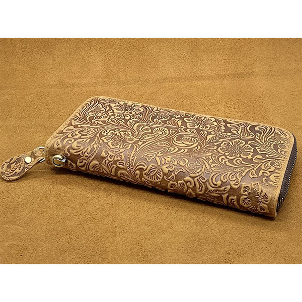 Women's Leather Wallet Flower Clutch product image