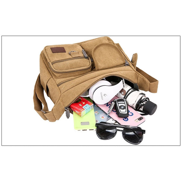 Canvas Bag with Multiple Pockets product image