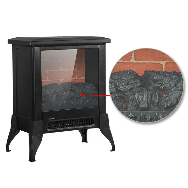 14" 1400W Electric Freestanding Fireplace  product image