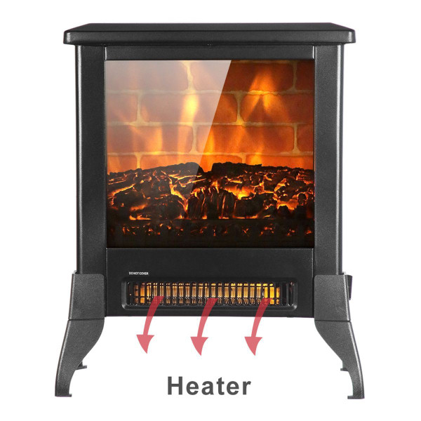 14" 1400W Electric Freestanding Fireplace  product image