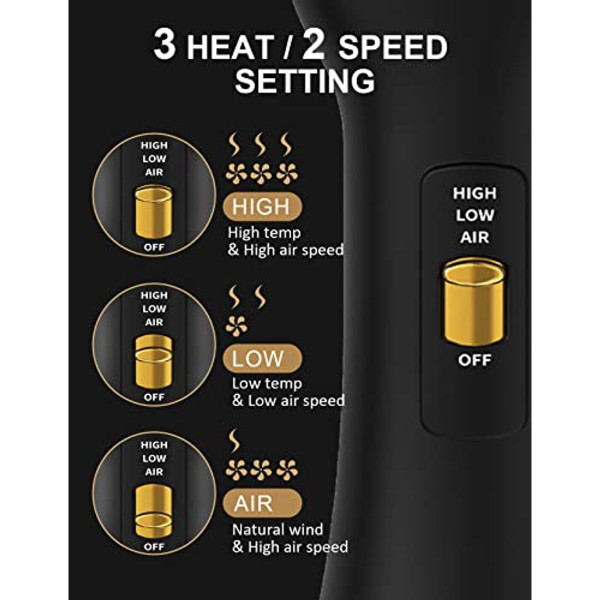 LANDOT Hair Blow Dryer, Brush, and Volumizer product image