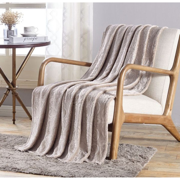 Soft Dama 50 x 60-Inch Embossed Plush Throw Blanket product image