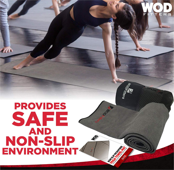 Non Slip Microfiber Yoga Towel Mat with Corner Pocket product image