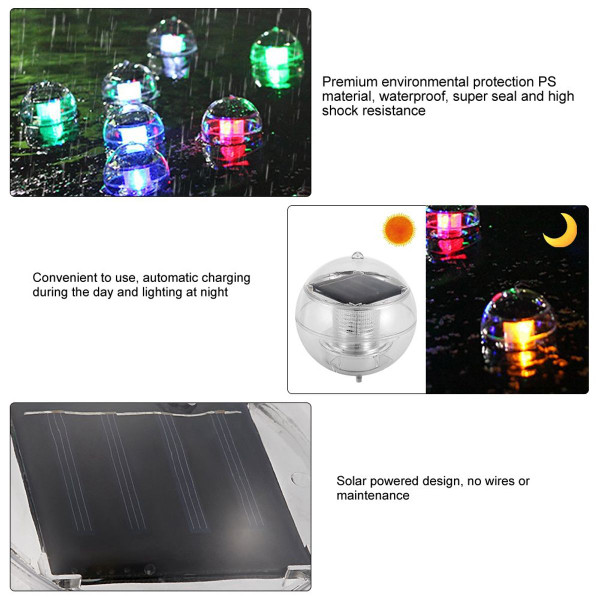 Floating Solar Color Changing Lamp (2-Pack) product image