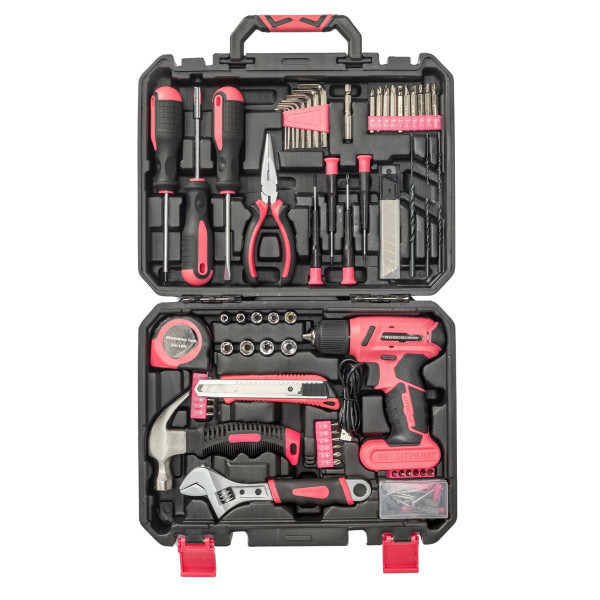 146-Piece Power Tool Combo Kit with 8V Cordless Drill product image