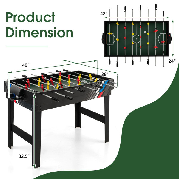 49" 4-in-1 Foosball and Pool Combo Game Table product image
