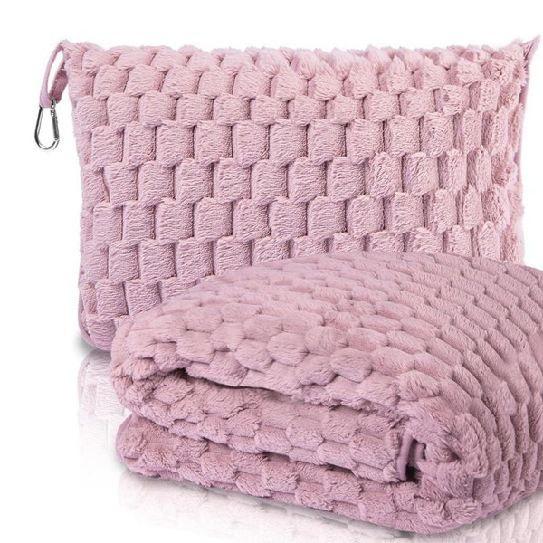 2-in-1 Clip-on Travel Blanket Pillow product image