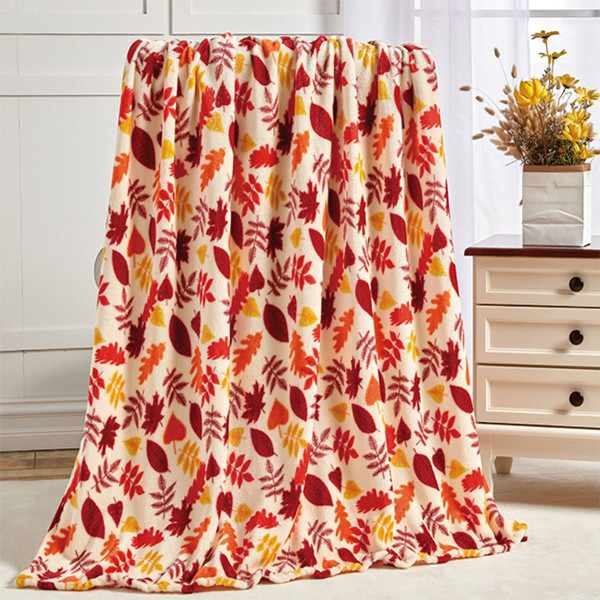 50 x 60-Inch Autumn and Halloween Throw Blanket product image