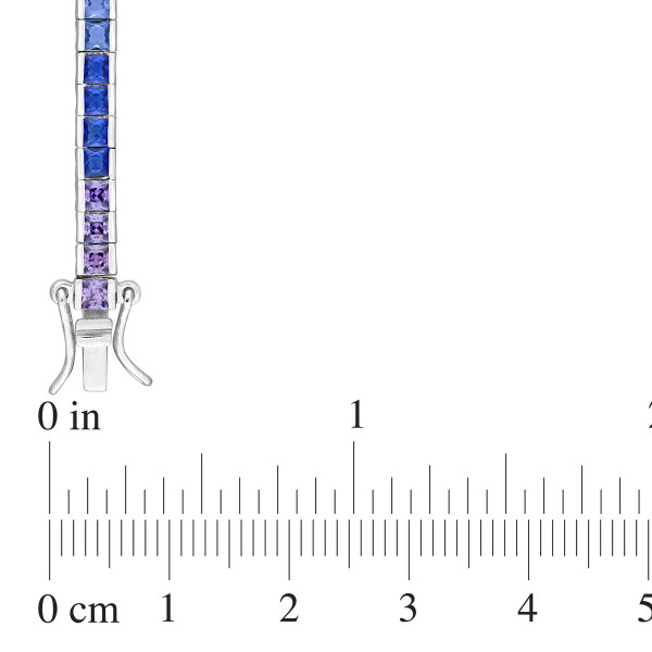 Multi-Color Cubic Zirconia Silver Bracelet product image